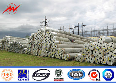 8m 5KN Q345 Cực truyền tải bằng thép mạ điện Tốc độ gió 30m / S