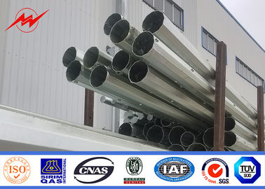 Trụ truyền tải điện 11kv 132kv Thép hình bát giác với lớp bảo vệ bằng sợi thủy tinh