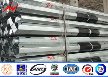 11m 3,8mm 2 Phần Cột thép mạ kẽm FRP Cột truyền tải điện