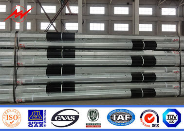 11m 3,8mm 2 Phần Cột thép mạ kẽm FRP Cột truyền tải điện