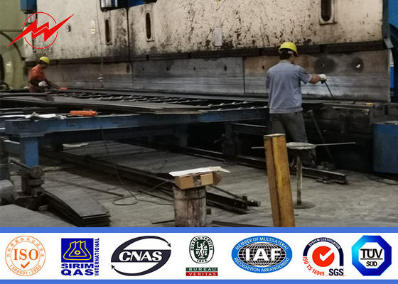 Loại mặt bích tùy chỉnh 100 Ft thép đơn cực cho phân phối truyền thông