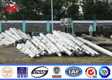 16m 2500dan Galvanization Tháp thép Cột 90ft Châu Phi đường truyền Đường kim loại