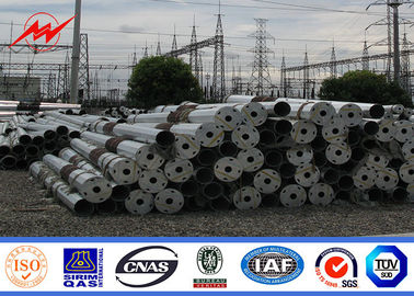 Các cột điện tiện ích mạ kẽm 9m - 3kn cho đường dây phân phối điện bên ngoài