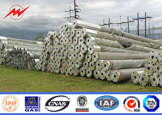 Cực hữu ích thép điện bát giác cho đường dây phân phối điện 69KV