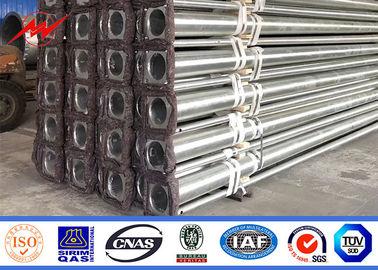 8m 10m 12m Hot Dip thép galvanized cột điện với lớp phủ bột polyester màu