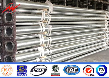 10m 12m Cánh tay hình vòm màu trắng Thép mạ kẽm Đường phố Cực sáng Kết thúc bằng thép đen