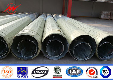 Cột thép mạ kẽm 12m Columniform Tốc độ gió 160km / giờ 30m / S