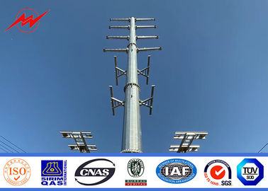 Cột thép mạ kẽm 20-120ft để phân phối và truyền tải