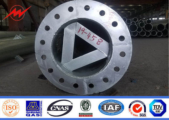 Tháp đơn thép 30m phù hợp với tiêu chuẩn mạ điện ASTM A123