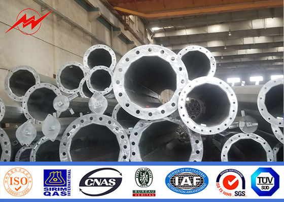 Tháp đơn thép 30m phù hợp với tiêu chuẩn mạ điện ASTM A123