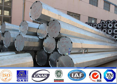 Ngoài trời nhiều mặt Chiều cao từ 8m đến 14m Cột đèn đường năng lượng mặt trời với cánh tay chéo 2m
