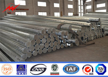 Dây chuyền xuyên thép 70FT 90FT Cực thép Gi cực hình bát giác bằng bitum