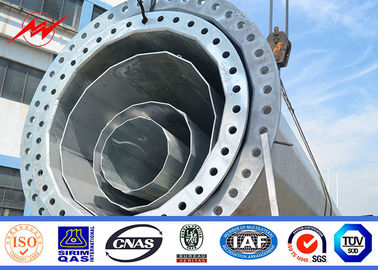 90ft 100ft Ba cực truyền tải điện cực / phân phối điện cực ISO