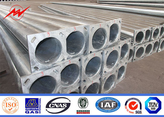 Cột truyền tải điện 25ft 100ft mạ kẽm nhúng nóng