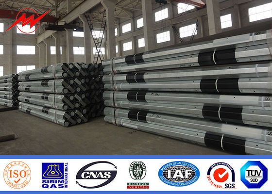 Cột truyền tải điện 25ft 100ft mạ kẽm nhúng nóng
