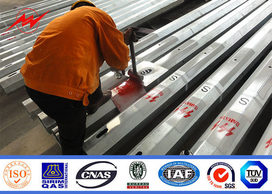 9m 10m 12m 500Dan cột điện tiện ích cho đường truyền ở châu Phi Thiết kế mạnh mẽ và bền vững