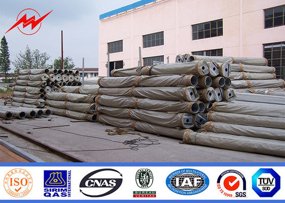 Các cột điện tiện ích 12m 5KN cho dây chuyền phân phối điện với dung lượng tải thiết kế mạnh