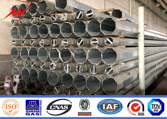 Chiều cao tùy chỉnh 16m 4mm Độ dày 345Mpa Thép tiện ích cực cho dây chuyền phân phối Châu Phi