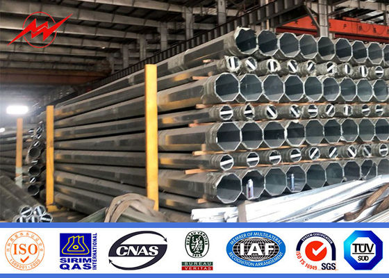 Chiều cao tùy chỉnh 16m 4mm Độ dày 345Mpa Thép tiện ích cực cho dây chuyền phân phối Châu Phi