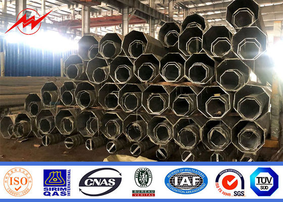 Các cột điện tiện ích 12m 5KN cho dây chuyền phân phối điện với dung lượng tải thiết kế mạnh