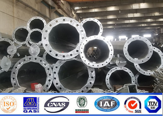 Tháp đơn cực vi sóng bằng thép 12 mặt cho đường truyền di động
