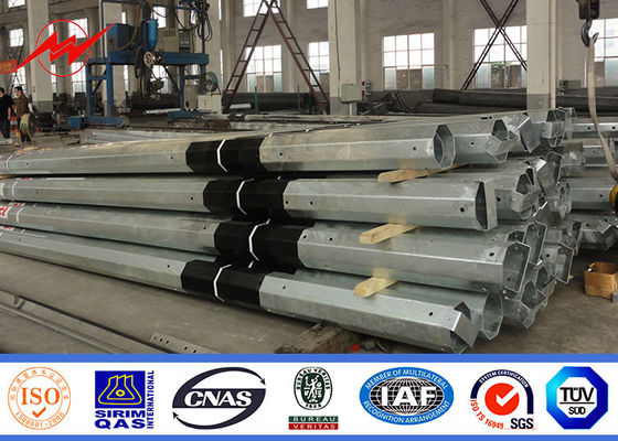 15m 17m 20m Cột truyền tải điện Thép dây điện mạ kẽm nhúng nóng