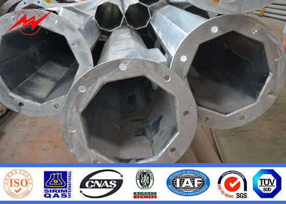 Bát giác 80ft 90ft Thép mạ kẽm nhúng nóng Cực ASTM A123