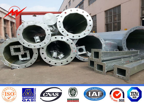 Cột truyền tải điện hình bát giác và đa giác 90ft 110ft cho các tùy chọn có thể tùy chỉnh