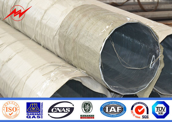 60ft 65ft Bitum Loại chôn cất bằng thép mạ kẽm Cực hình ống để truyền