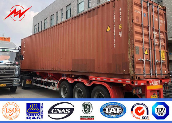 60ft 65ft Bitum Loại chôn cất bằng thép mạ kẽm Cực hình ống để truyền