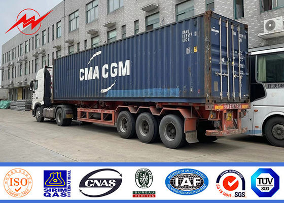 Cực tiện ích thép 16m 345Mpa tùy chỉnh cho dây chuyền phân phối