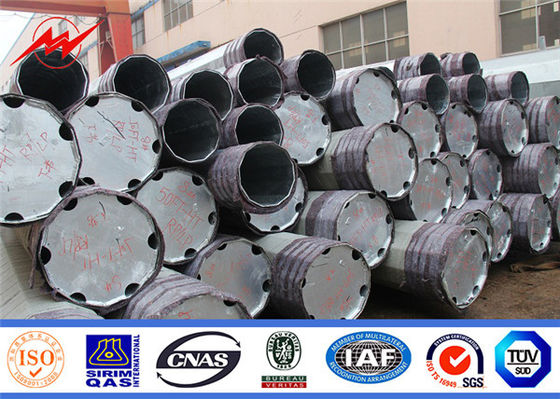 Q235 Q345 Đường phân phối Cực điện bằng thép 30ft