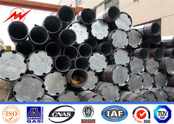 30ft Astm A572 Gr50 Trụ kim loại mạ kẽm hình nón Độ dày 1mm