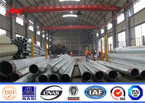 Cực điện thép 80ft 90ft cho dự án đường dây truyền tải
