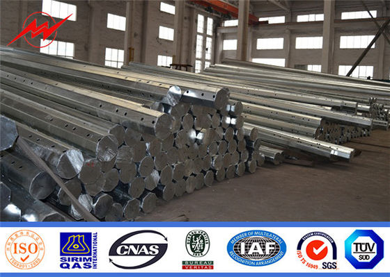 12m Gr65 Bát giác thép điện tiện ích Cột mạ kẽm nhúng nóng
