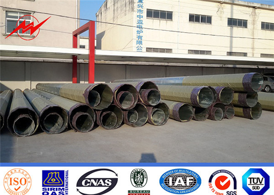 Cực điện thép Q345 mạ kẽm cho dự án đường dây điện