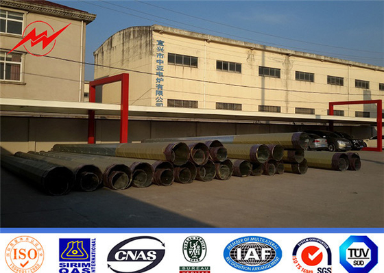 138KV ống thép cột điện cho đường truyền điện 1 mm đến 36 mm