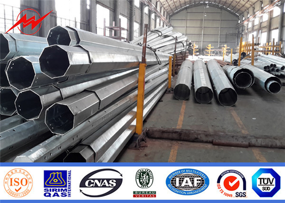 Điện truyền thép cột tiện ích với cột kim loại galvanization
