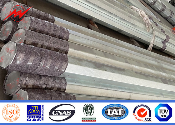 Hot Dip Galvanized Electric Power Pole Slip Joint Or Flange Kết nối 110 KV 220 KV