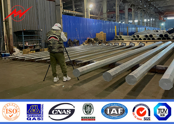 60ft thép galvanized ống tiện ích cột điện kim loại cột thép kính thiên văn