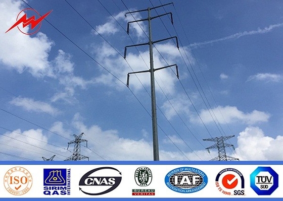 Điện 69KV Cực thép hình ống cho đường dây phân phối truyền tải