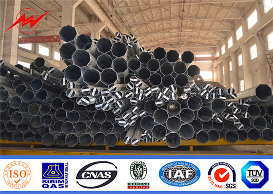 Đường dây truyền tải điện bằng thép mạ kẽm 40ft Cực nhúng nóng