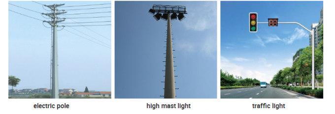 Cột đèn đường năng lượng mặt trời 6-18m, cột thép hình ống 1