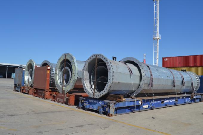 Thiết kế tùy chỉnh Cột điện cho ánh sáng đường phố Đèn vườn cao cao với sức chống gió lên đến 500km / h 0