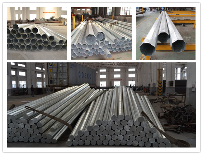 30ft 35ft Ống hình ống cho dự án đường dây phân phối điện 1