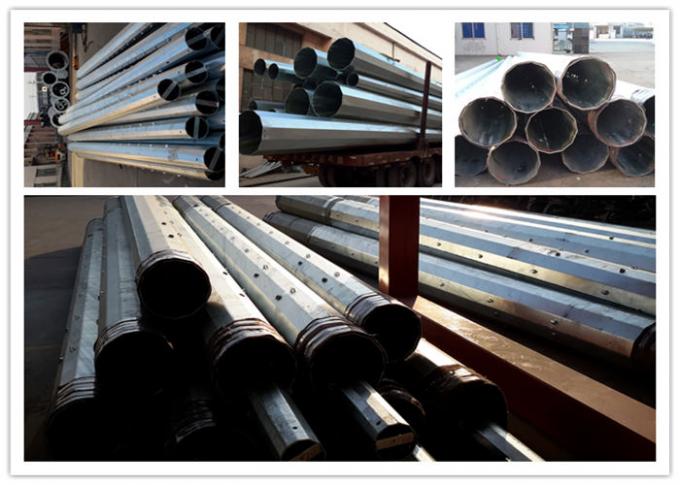 Cột kim loại điện truyền tải mạ kẽm 9m 200dan 400dan 650dan cho đường dây phân phối 0