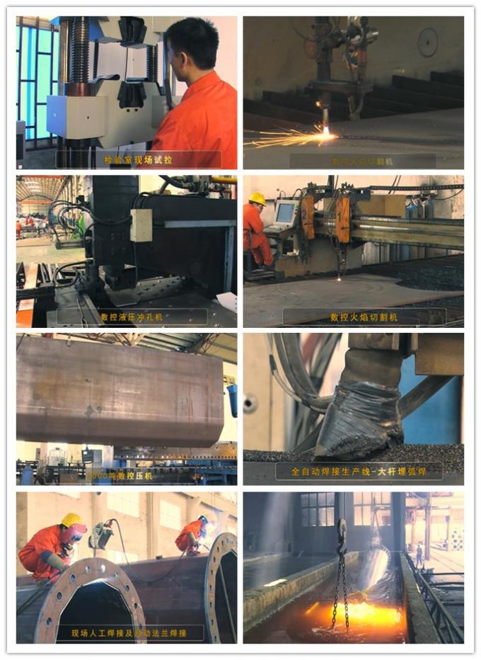 Cột điện thép dải Ngân Hà 9m 12m 16m để truyền tải điện và tín hiệu với thiết kế tùy chỉnh 1